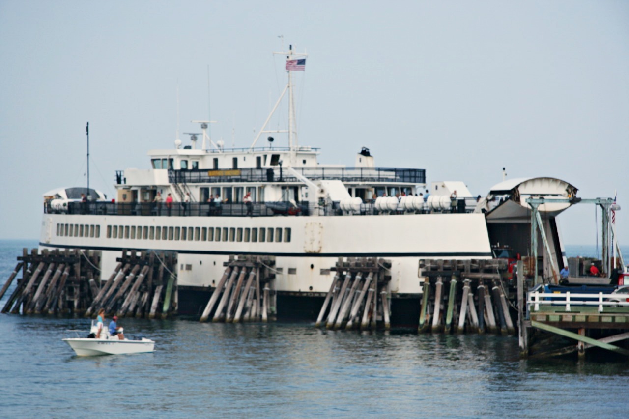 Steamship Authority ferryboat at Oak Bluffs, Martha's Vineyard MA
