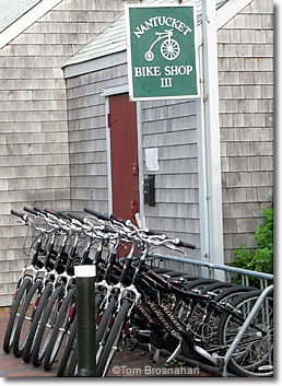 Bicycles for rent on Nantucket Island MA