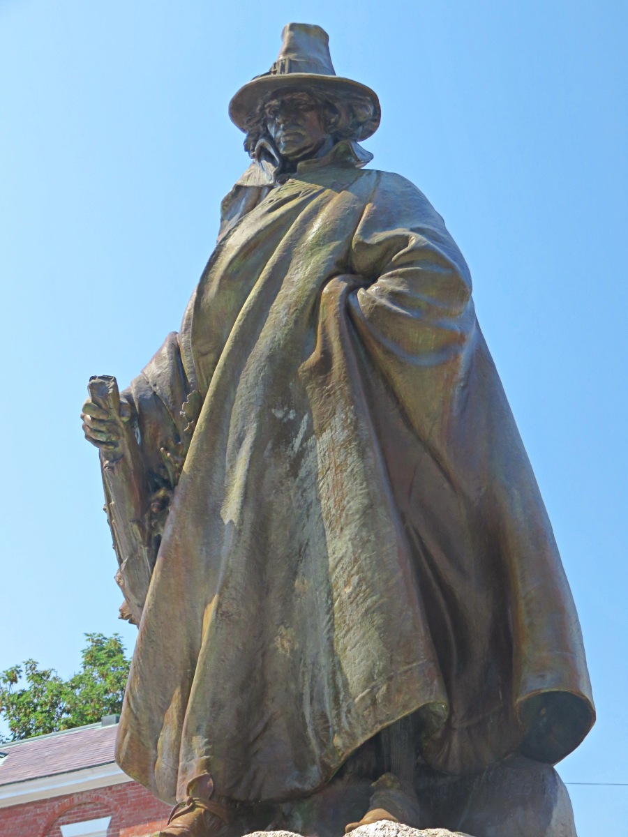 The Puritan, statue by Augustus St Gaudens in Salem MA