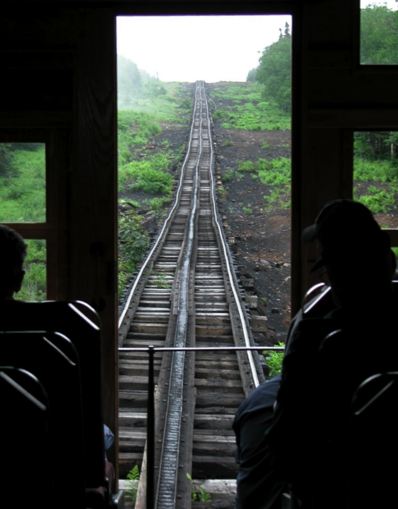 Cog railway climbing track