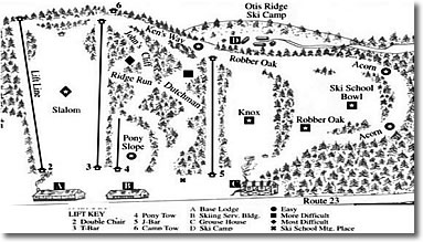 Otis Ridge Trail Map