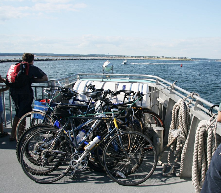 Bikes on the ferry to Block Island RI