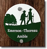 Emerson-Thoreau Amble Trail Marker, Concord MA
