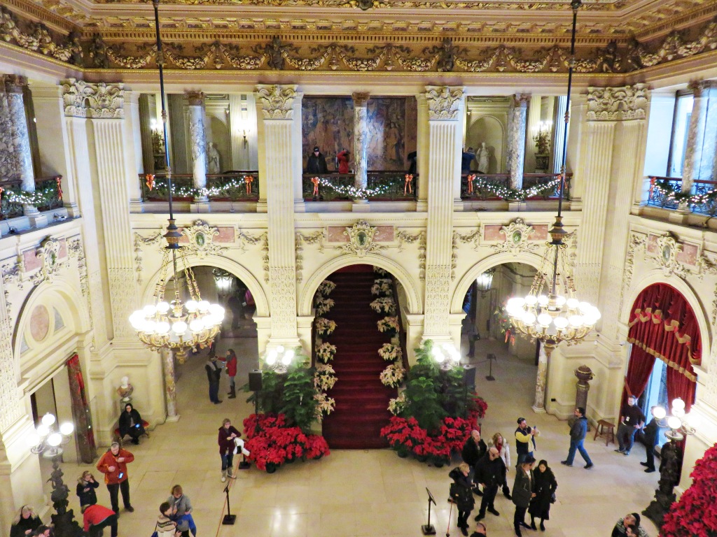 Grand Hall of The Breakers at Christmas, Newport, Rhode Island