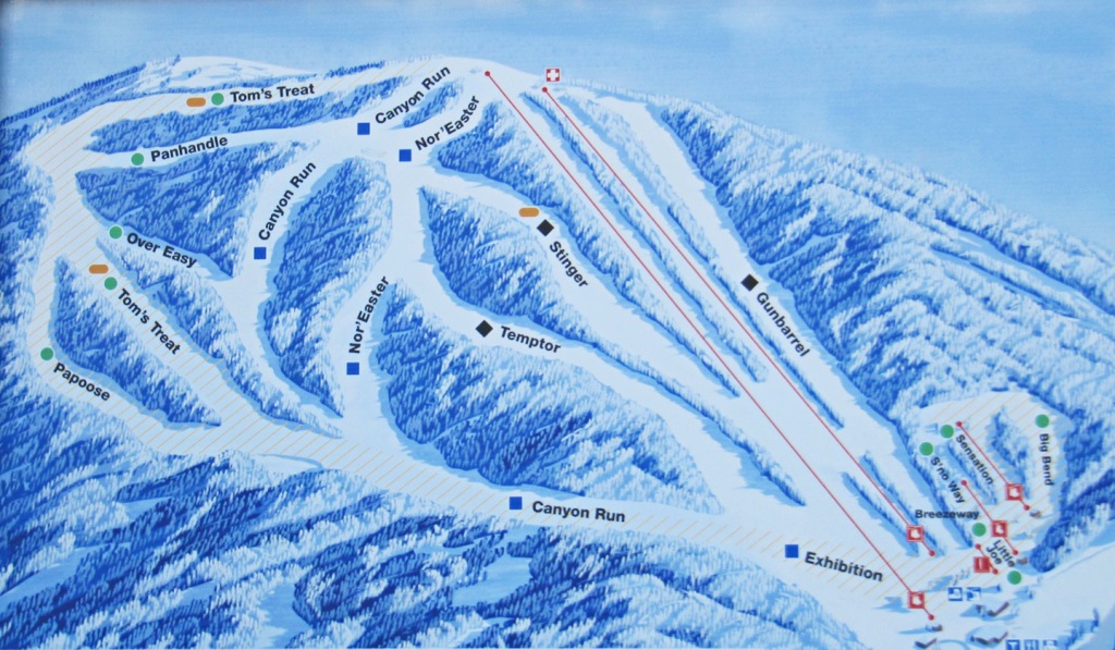 Ski Sundown Trail Map