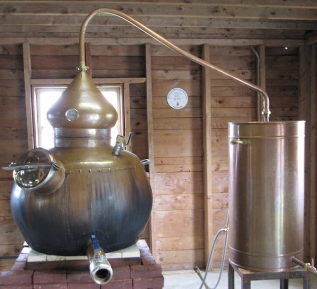 Alembic (distillery) at a farm in Maine