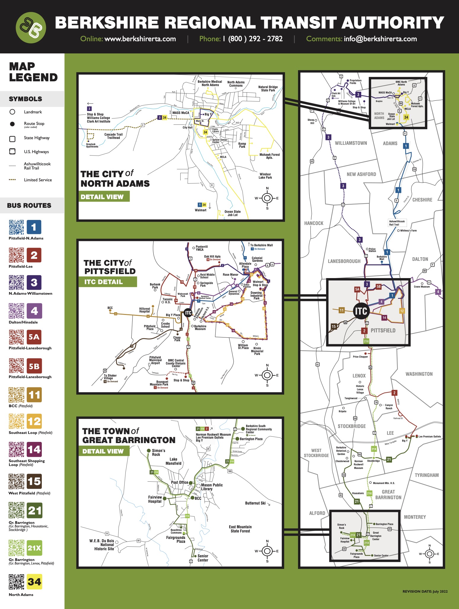BRTA Route Maps