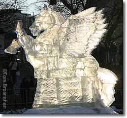 Pegasus Ice Sculpture, Boston MA