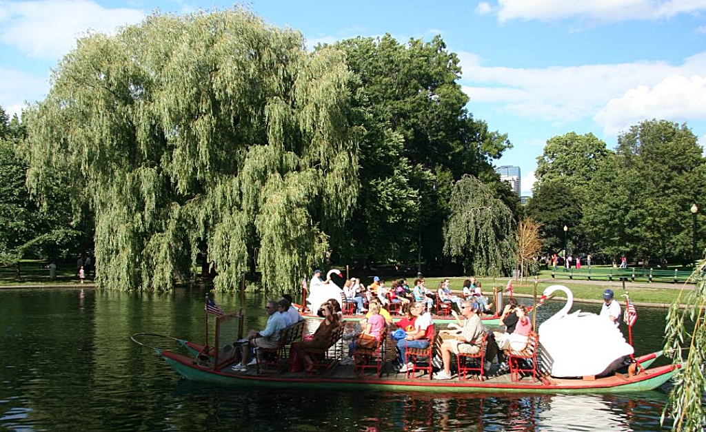 Swan Boat in the Public Garden, Boston MA