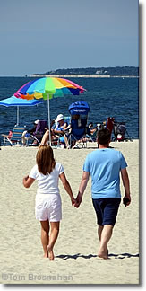 Couple on the beach, Cape Cod, Massachusetts