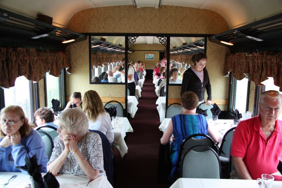 Cape Cod Central Railroad dining car, Hyannis MA