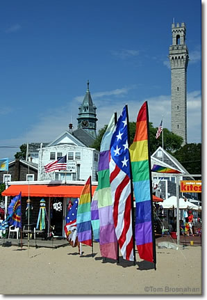 Flags in Provincetown, Cape Cod, Massachusetts