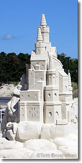 Sand Castle on a Cape Cod Beach