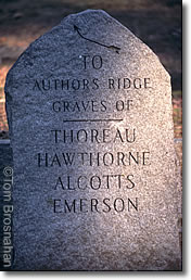 Authors' Ridge Stone, Concord MA