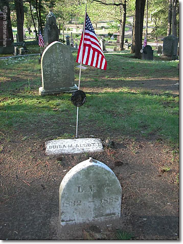 Louisa May Alcott's Grave, Sleepy Hollow Cemetery, Concord MA