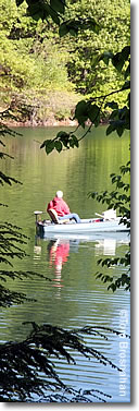 Canoe at Walden Pond, Concord, Massachusetts