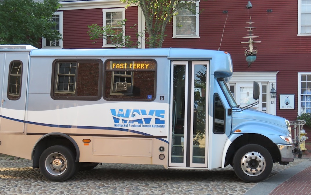 WAVE bus on Nantucket Island, Massachusetts
