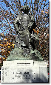 Nathaniel Hawthorne statue, Salem MA