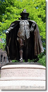 Deacon Samuel Chapin statue by St-Gaudens, Springfield MA