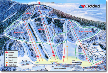 Crotched Mountain Ski & Ride trail map