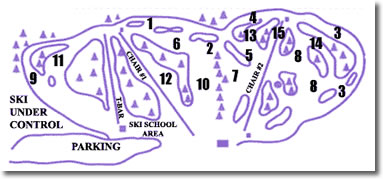 Lost Valley Ski Trails Map