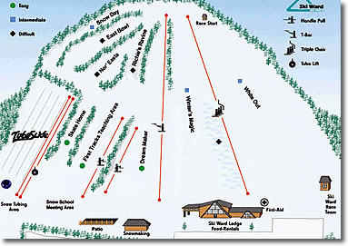 Ski Ward trail Map