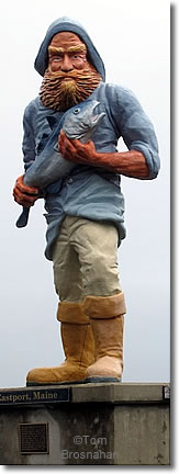 Fisherman statue, Eastport, Maine