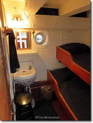 Cabin aboard Victory Chimes windjammer, Maine