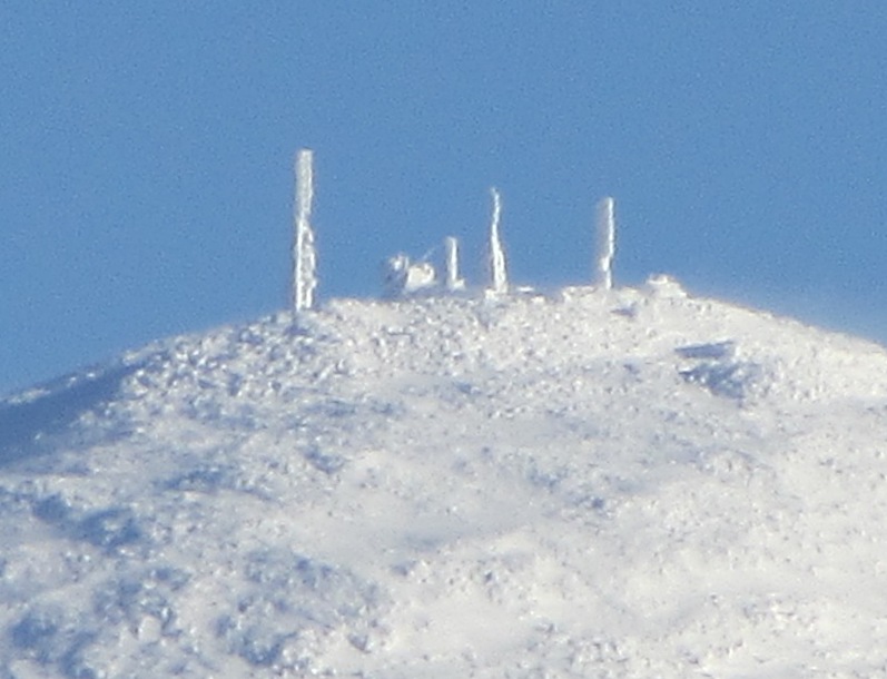 Mount Washington summit in winter, Bretton Woods, New Hampshire