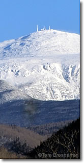 Summit of Mount Washington in winter