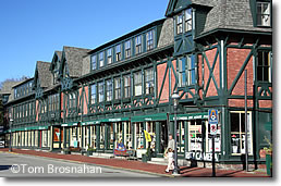 Half-timbered shops, Bellevue Ave, Newport RI