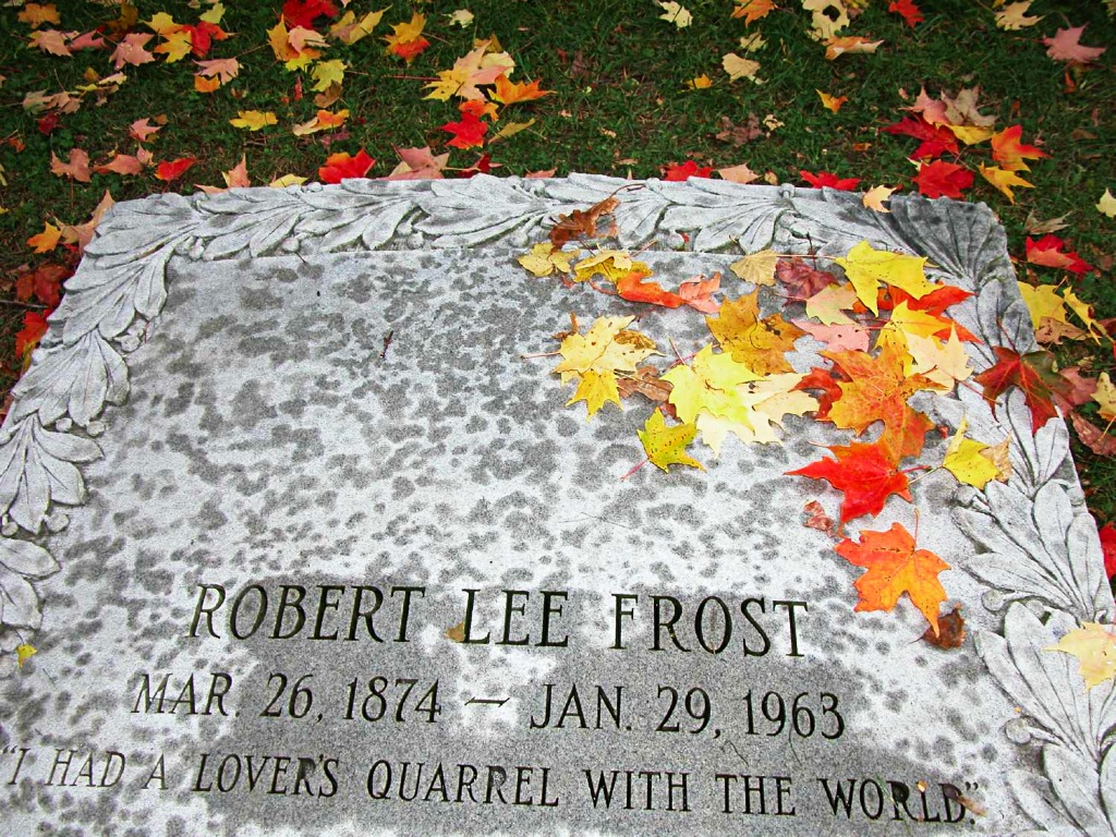 Robert Frost's gravestone, Bennington VT