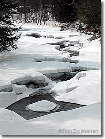 Frozen stream, Vermont