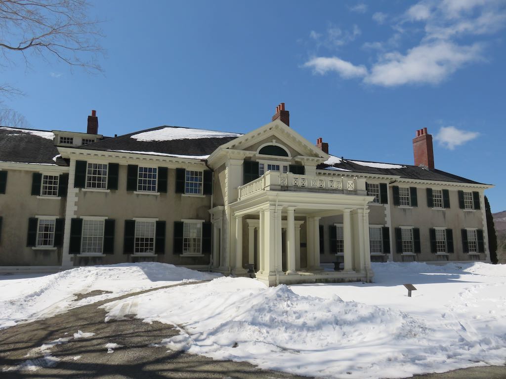 Robert Todd Lincoln's Hildene, the mansion in winter