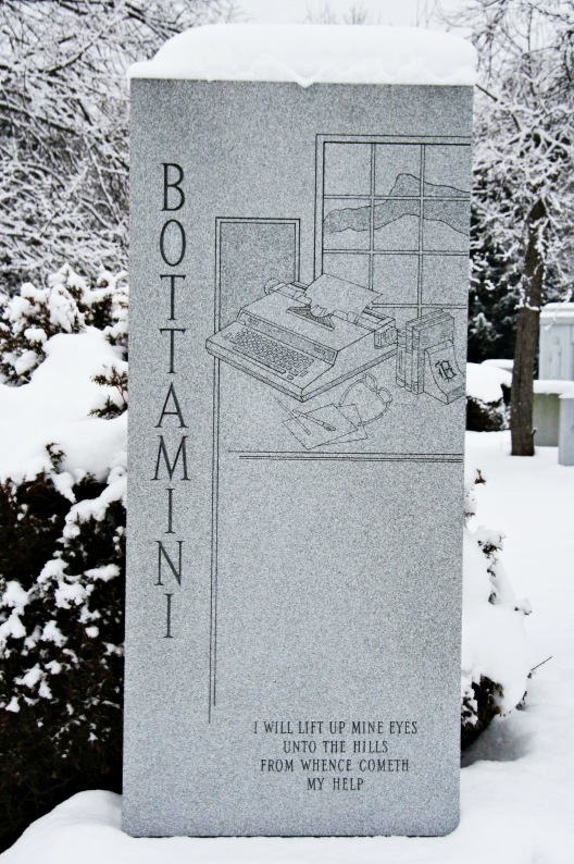 Typewriter Tombstone, Hope Cemetery, Barre VT