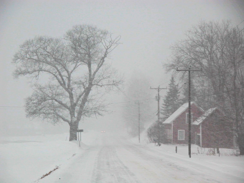 Vermont blizzard road
