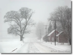 Vermont blizzard road