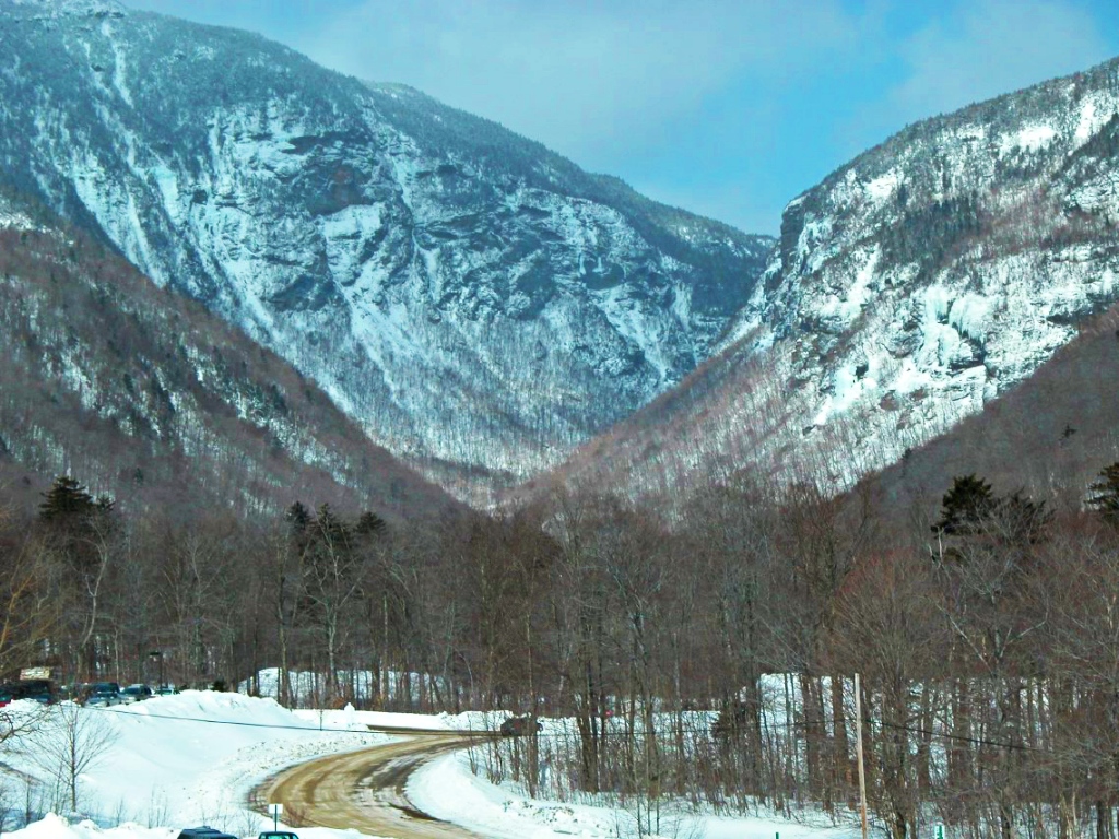 Smugglers Notch in winter, Stowe, Vermont