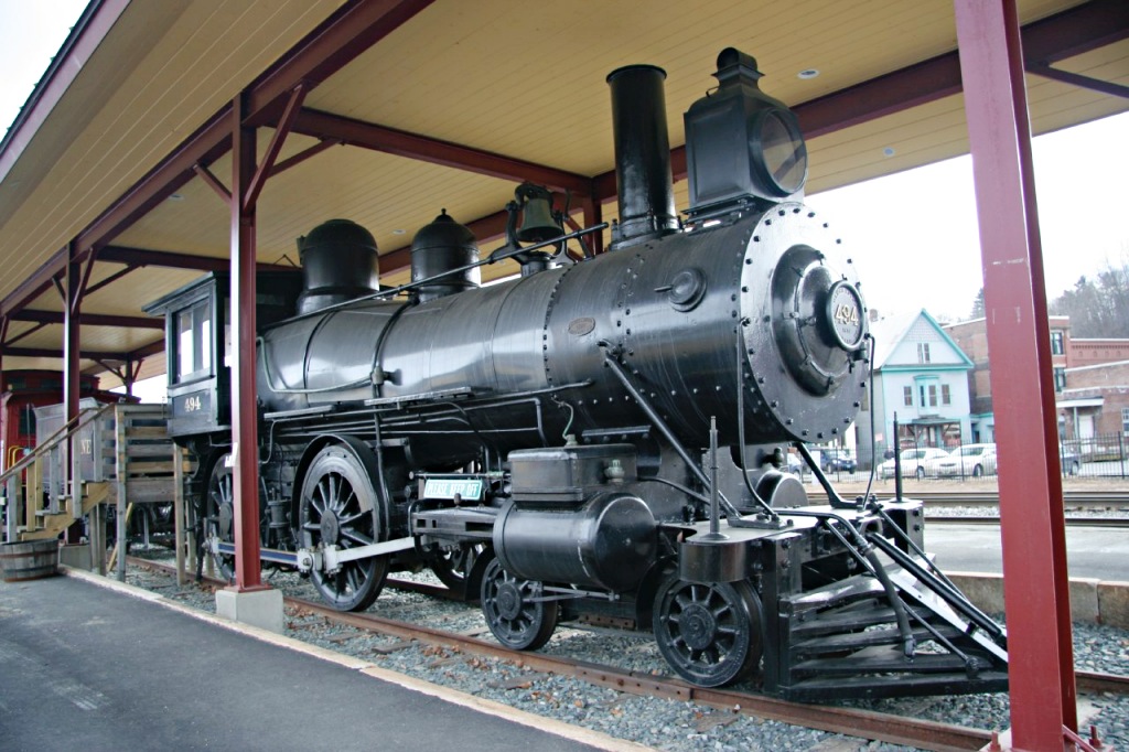 Steam locomotive, White River Junction VT